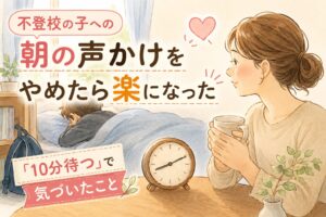 不登校の子への朝の声かけをやめる勇気｜『10分待つ』で気づいたこと