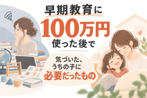 早期教育に100万円使った後で気づいた、うちの子に必要だったもの