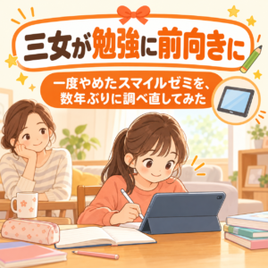 小5の三女が勉強に前向きになってきた。一度やめたスマイルゼミを、数年ぶりに調べ直してみた
